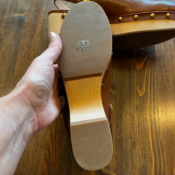 J. Crew Brown Leather Clogs - Picture 3 of 9